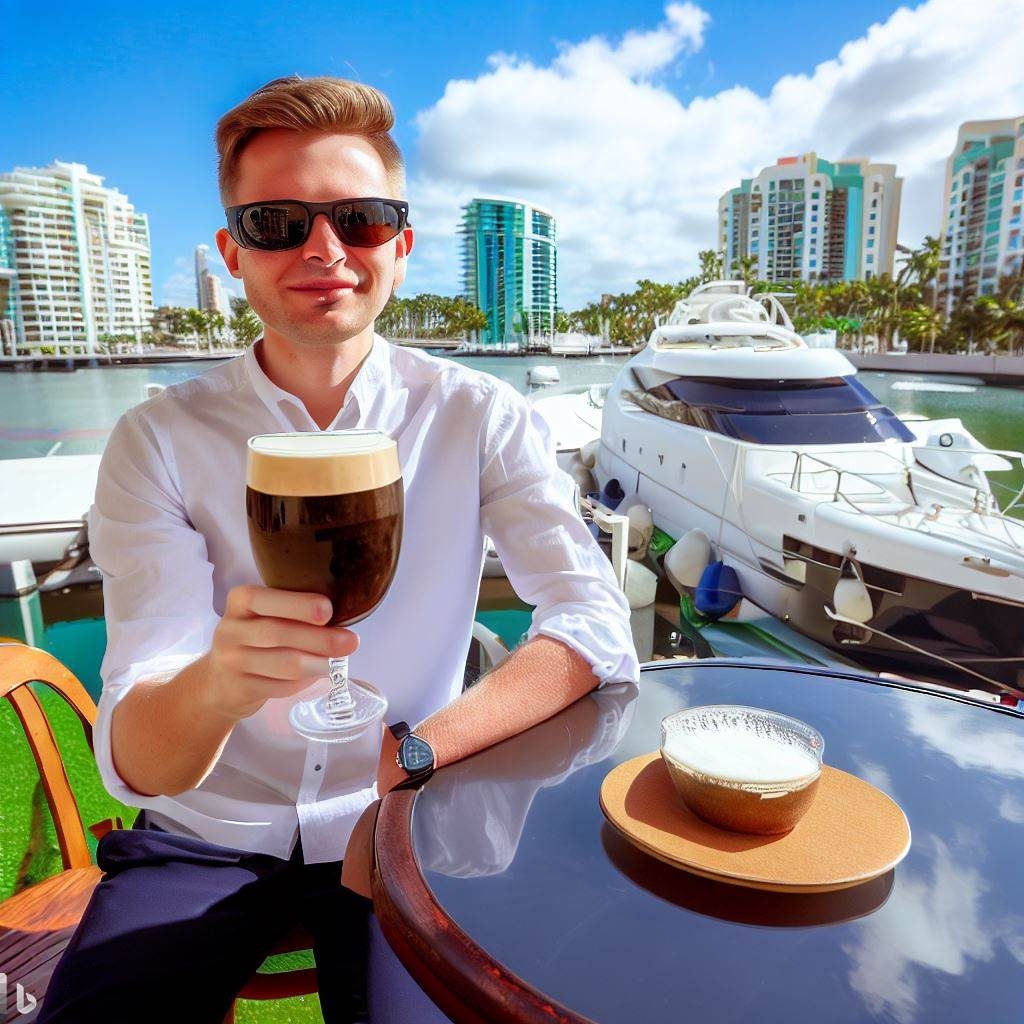 How to make the Perfect Irish Coffee in Florida with Portmagee Irish Whiskey in a Barbados Rum Cask finish.